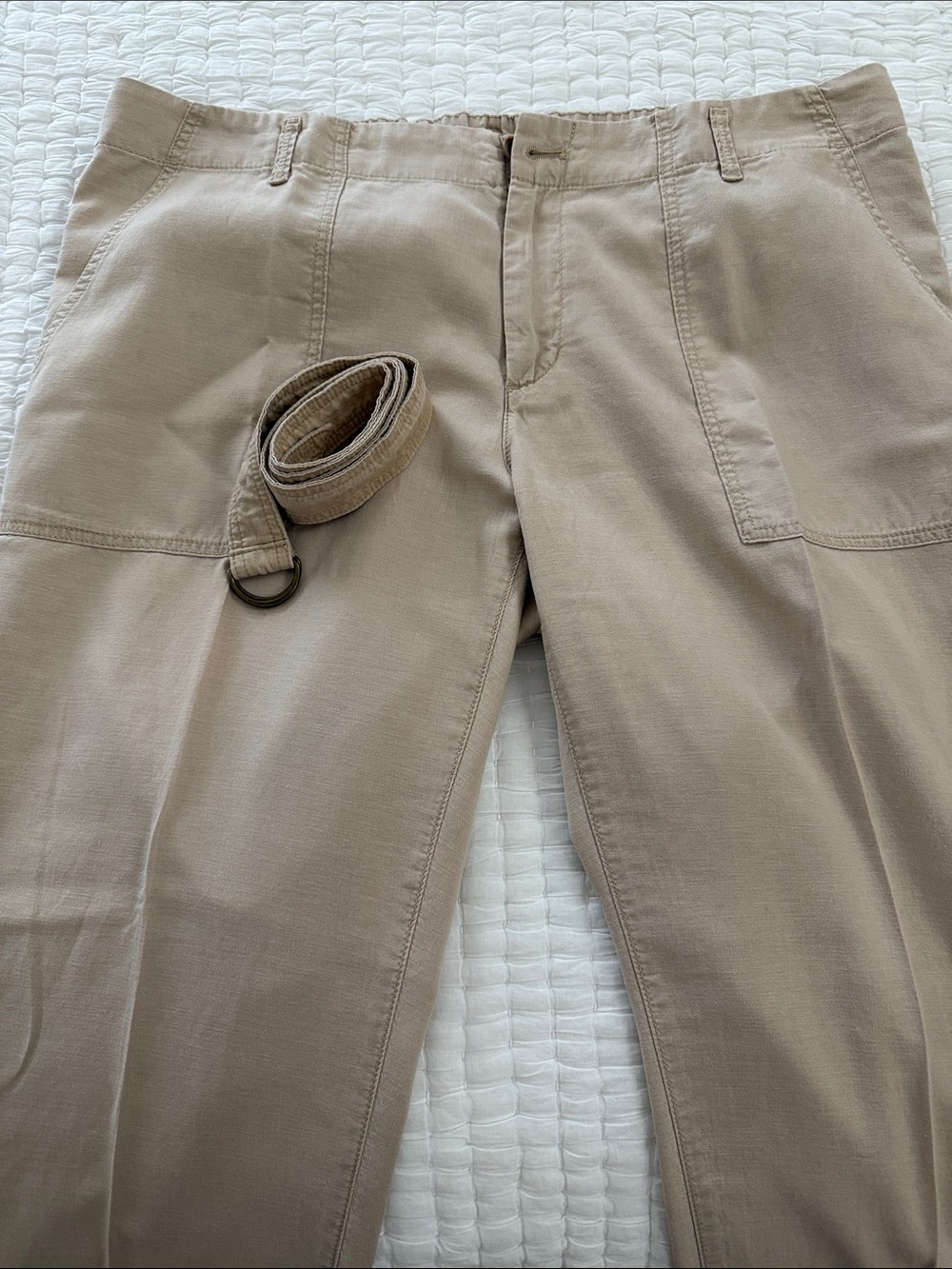 Uniqlo Flax Linen/Cotton Blend Pants LG
